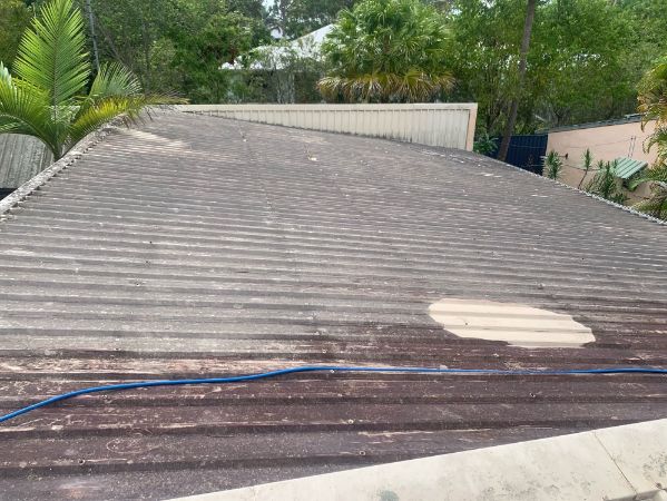before Pressure cleaning a roof sunshine coast